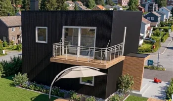 Kuben, et moderne funkis hus med lite fotavtrykk for små tomter